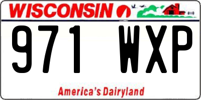 WI license plate 971WXP