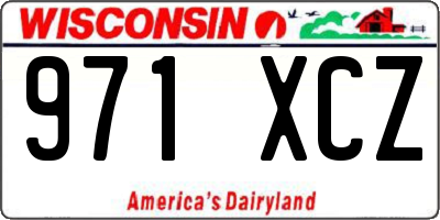 WI license plate 971XCZ