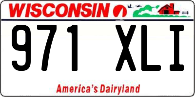 WI license plate 971XLI