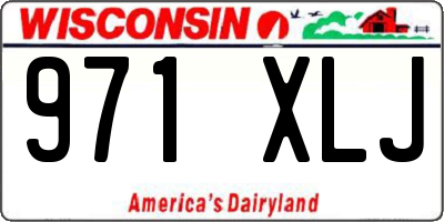 WI license plate 971XLJ