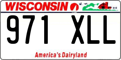 WI license plate 971XLL