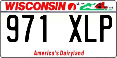WI license plate 971XLP