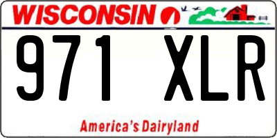 WI license plate 971XLR