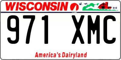 WI license plate 971XMC