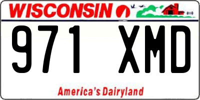 WI license plate 971XMD