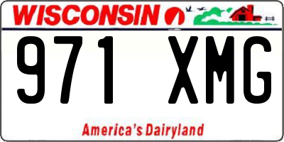 WI license plate 971XMG