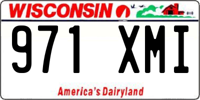 WI license plate 971XMI