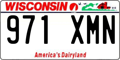WI license plate 971XMN