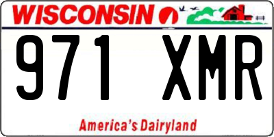 WI license plate 971XMR