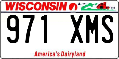 WI license plate 971XMS