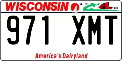 WI license plate 971XMT