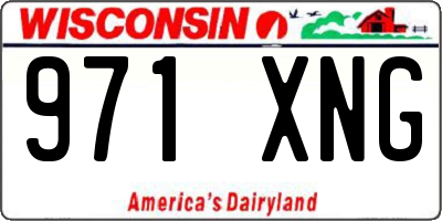 WI license plate 971XNG