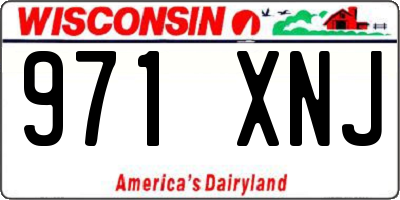 WI license plate 971XNJ