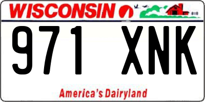 WI license plate 971XNK