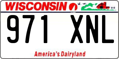 WI license plate 971XNL