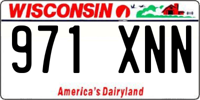 WI license plate 971XNN
