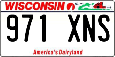 WI license plate 971XNS