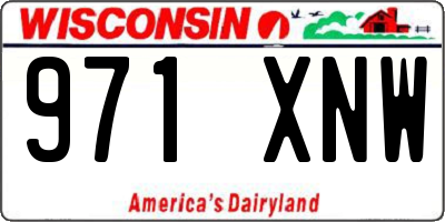 WI license plate 971XNW
