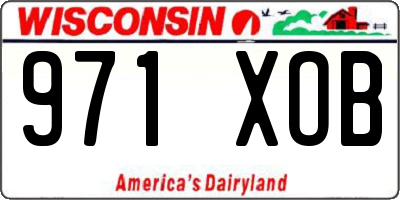 WI license plate 971XOB