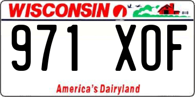 WI license plate 971XOF