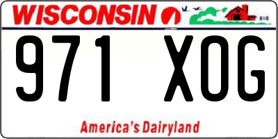 WI license plate 971XOG