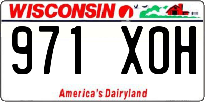 WI license plate 971XOH