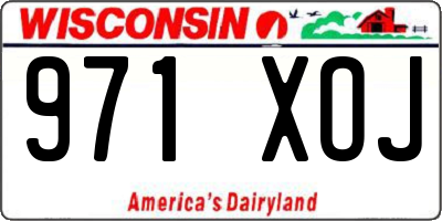 WI license plate 971XOJ