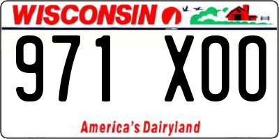 WI license plate 971XOO