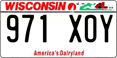 WI license plate 971XOY