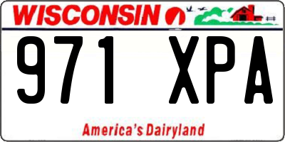 WI license plate 971XPA