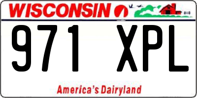 WI license plate 971XPL