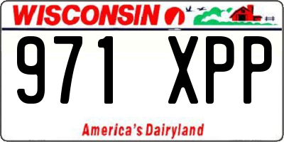 WI license plate 971XPP