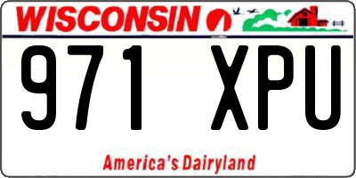WI license plate 971XPU