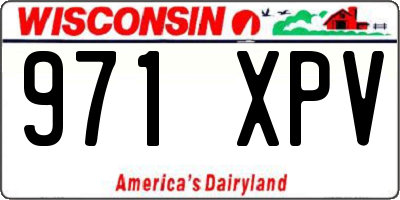 WI license plate 971XPV