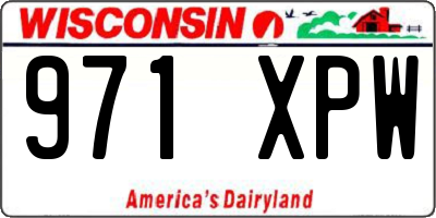 WI license plate 971XPW