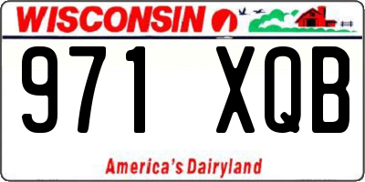 WI license plate 971XQB