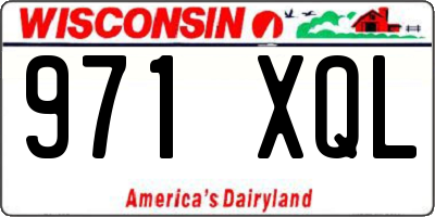 WI license plate 971XQL