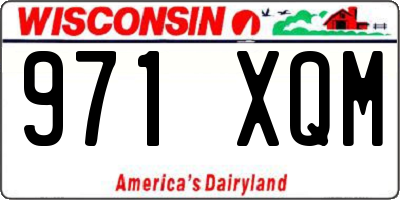 WI license plate 971XQM