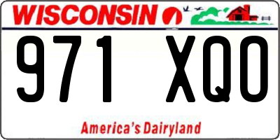 WI license plate 971XQO