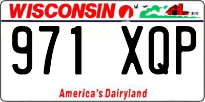 WI license plate 971XQP