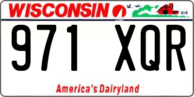 WI license plate 971XQR