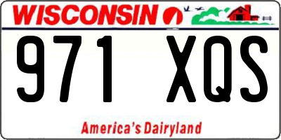 WI license plate 971XQS