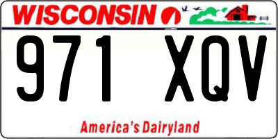 WI license plate 971XQV