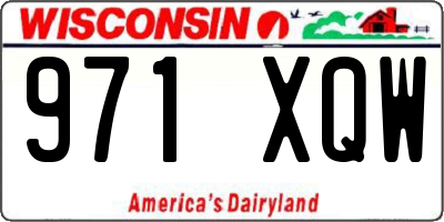 WI license plate 971XQW