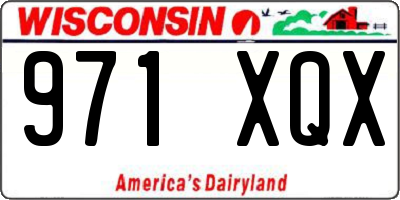 WI license plate 971XQX
