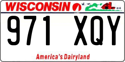 WI license plate 971XQY