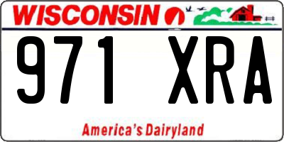 WI license plate 971XRA
