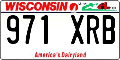 WI license plate 971XRB