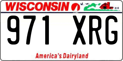 WI license plate 971XRG