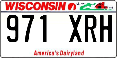 WI license plate 971XRH
